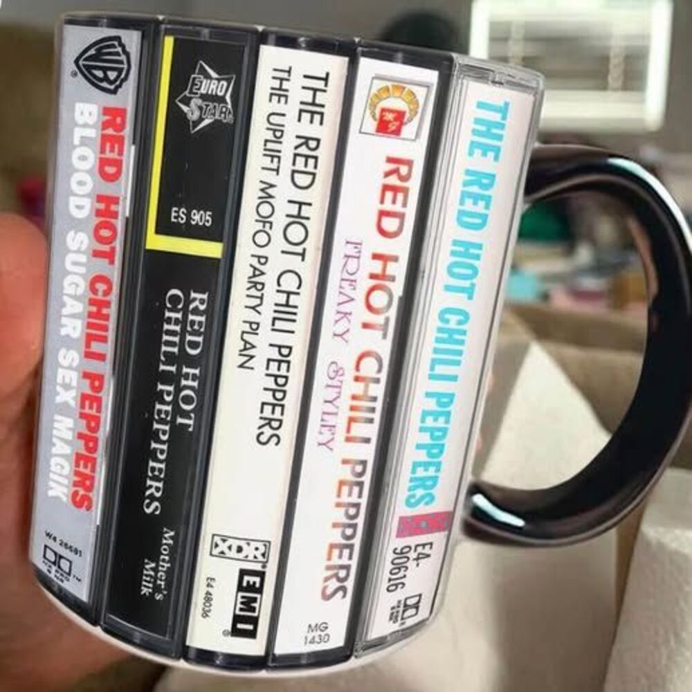 Red Hot Chili Peppers Album Stack Coffee Mug - 11 oz, Brand New Cup